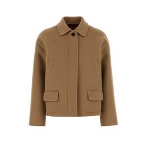 Gucci Women Camel Wool Blend Jacket